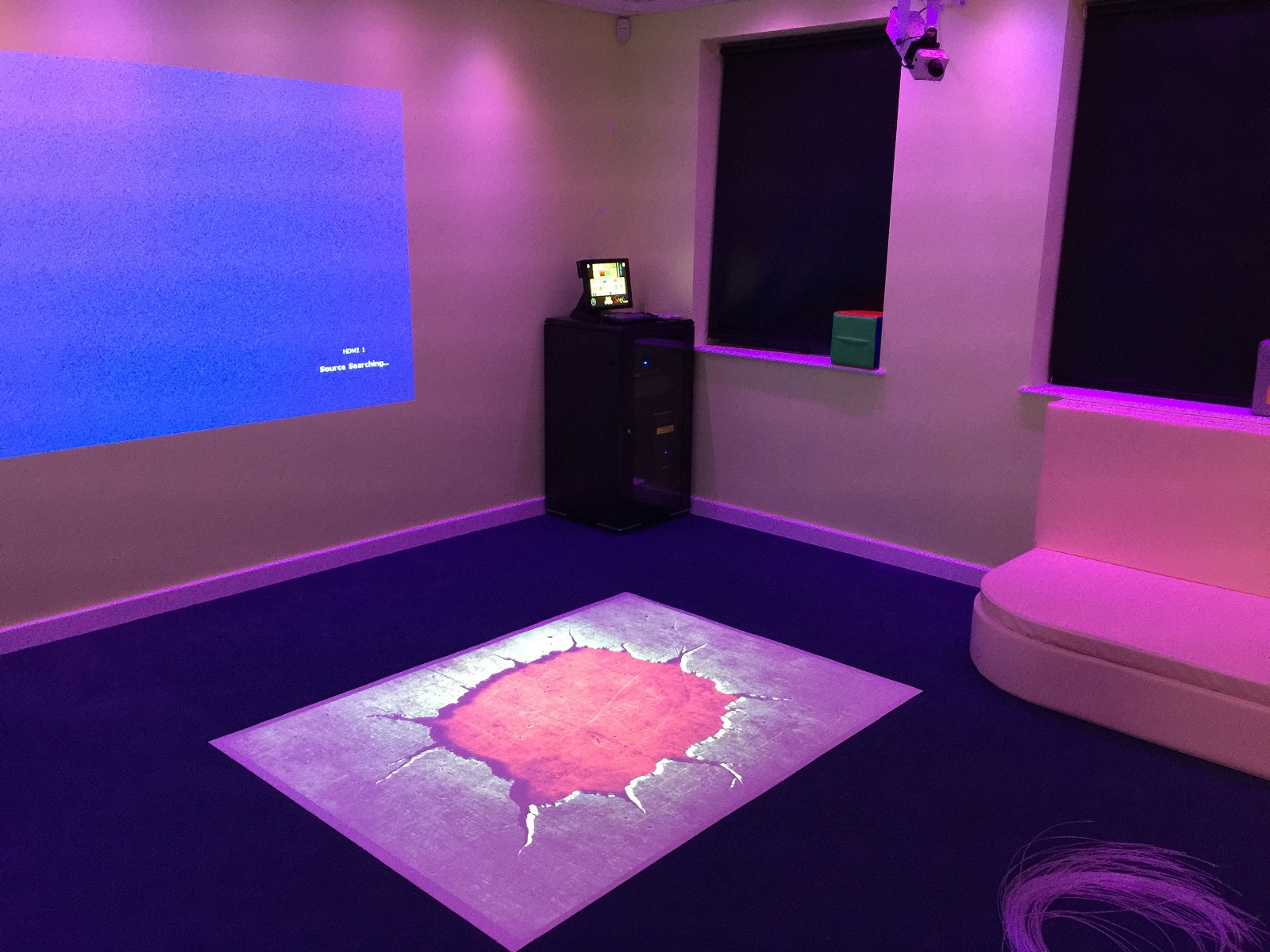 Interactive Projection Floor In A Sensory Room Sensory