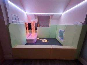 Residential Home Sensory Room With Floor and Wall Padding