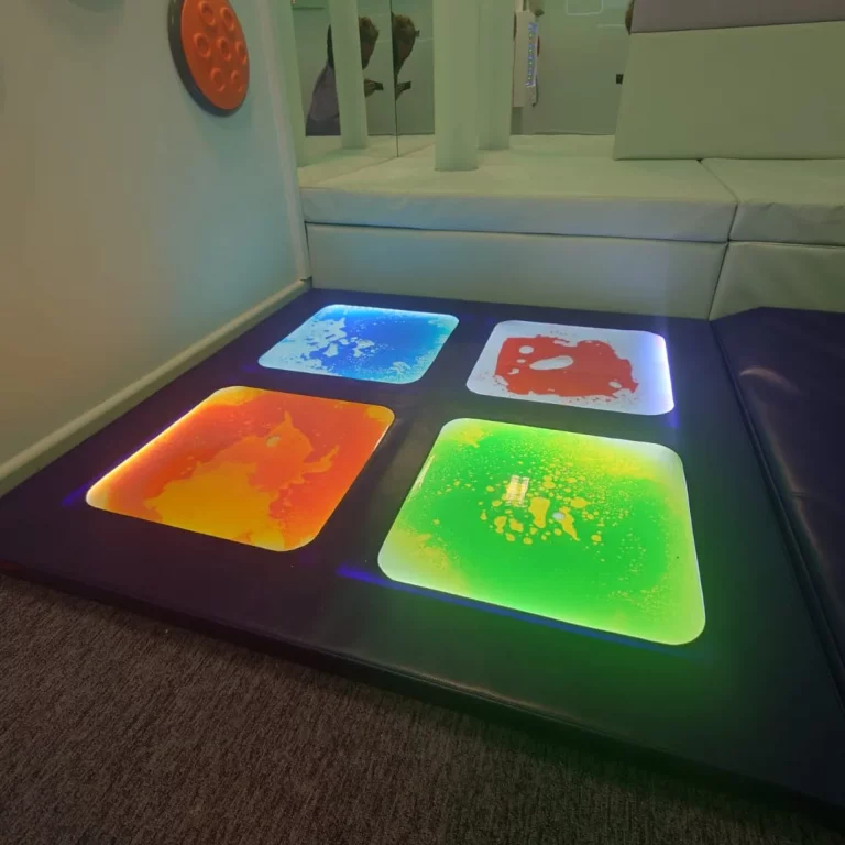 Light Up Liquid Tiles for Sensory Circuits